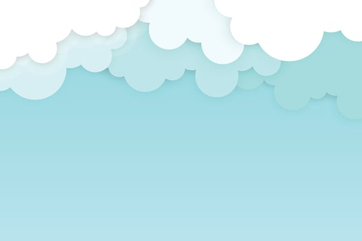 Blue sky background with clouds vector