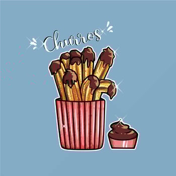 Illustration of churros vector