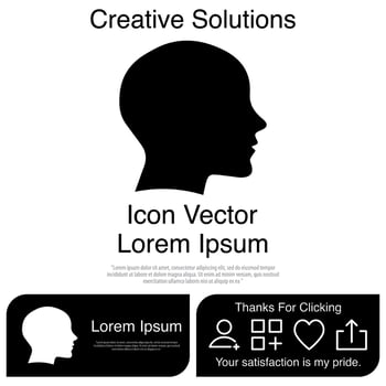 Head Icon Vector EPS 10