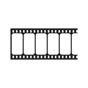 Vector blank cinema film story Icon template black color editable. Vector blank cinema film story Icon symbol Flat vector illustration for graphic and web design.