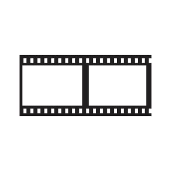 Vector blank cinema film story Icon template black color editable. Vector blank cinema film story Icon symbol Flat vector illustration for graphic and web design.