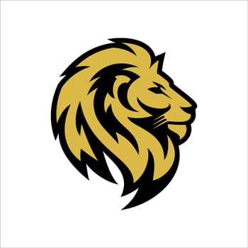 Lion Head Logo Design Template Vector illustration