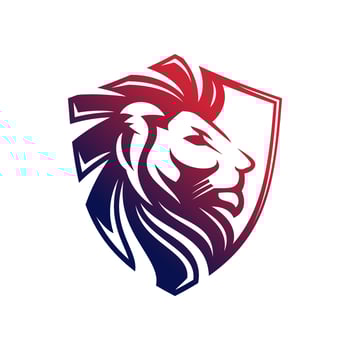 Lion Head Logo Design Template vector