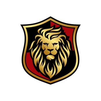 Lion Head Logo Design Template vector