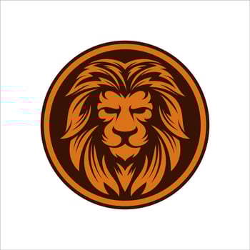 Lion logo design vector template illustration