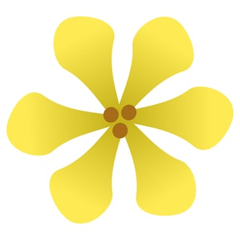 Rose periwinkle flower icon. vector