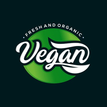 Vegan menu Vector illustration, food design. Handwritten lettering for restaurant, cafe menu. Vector elements for labels, logos, badges, stickers or icons. Calligraphic and typographic collection.