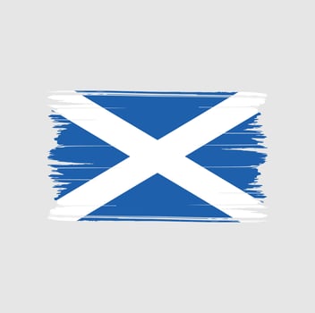 Scotland Flag Brush Strokes. National Flag vector