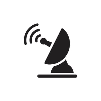 Satellite antenna icon template black color editable. vector