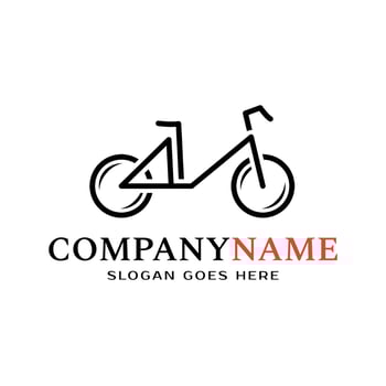 bicycle logo design. Cycling Symbol logo design, stylish event season racer. Cyclist, vector. vector