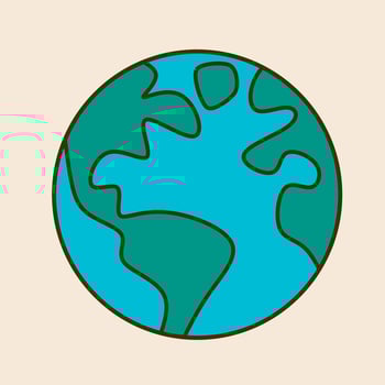 The earth from the space illustration vector