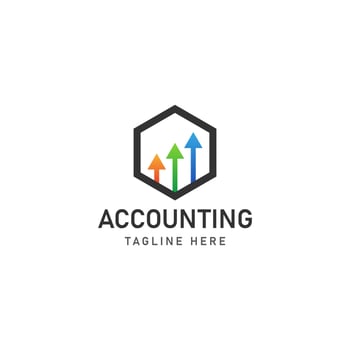 business accounting logo icon design vector