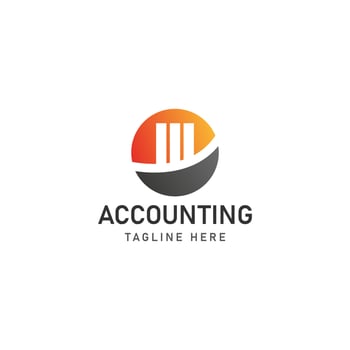 business accounting logo icon design vector