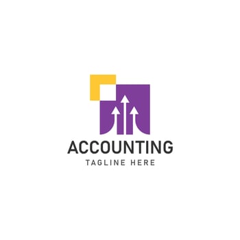 business accounting logo icon design vector