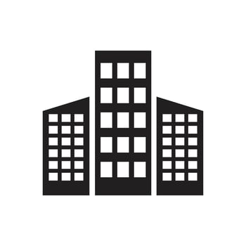 Building icon template black color editable. Building icon symbol Flat vector illustration for graphic and web design.