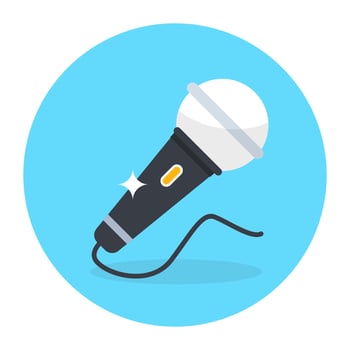 Editable design vector of karaoke icon
