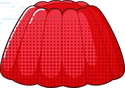 Jelly on white background vector