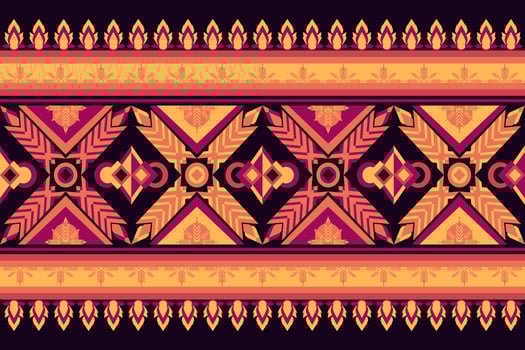 Abstract fabric designs from geometric shapes, flowers and fiery flames. vector