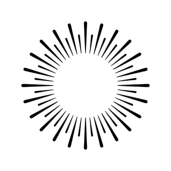 Sunburst. sunburst icon. Retro.Burst design. Sunlight. Vector illustration.