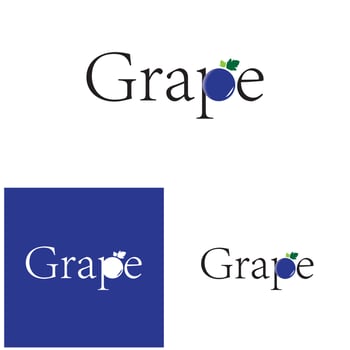 Grapes vector icon illustration design