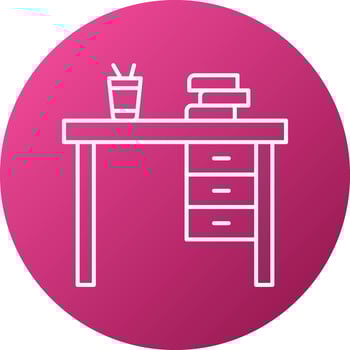 Desk Icon Style vector
