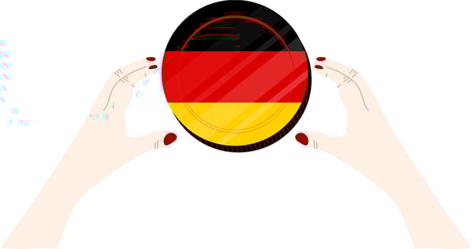 Flag Of German vector