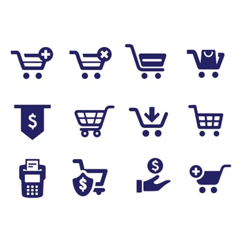 shopping icons vector design