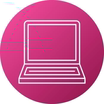 Laptop Icon Style vector
