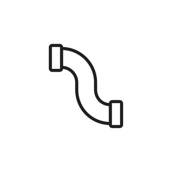 Pipeline icon template black color editable. Pipeline icon symbol Flat vector illustration for graphic and web design.