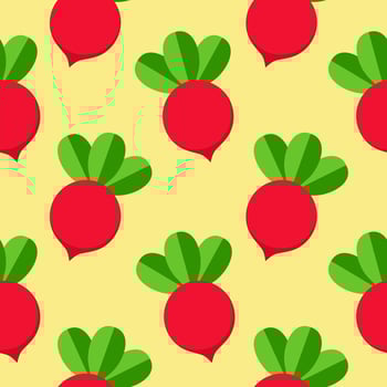 beet seamless pattern flat design vector illustration