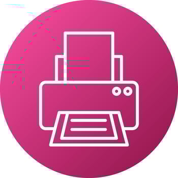 Printer Icon Style vector