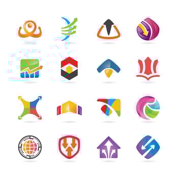 Set of abstract logo design vector