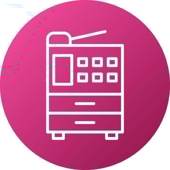 Photocopier Icon Style vector