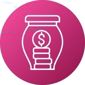 Savings Icon Style vector