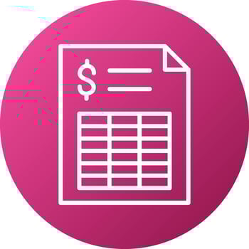 Spreadsheet Icon Style vector