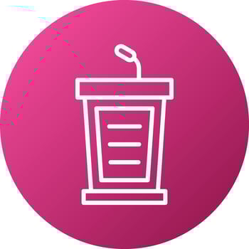 Podium Icon Style vector