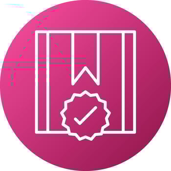 Approved Project Icon Style vector