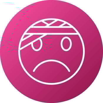 Injured Icon Style vector
