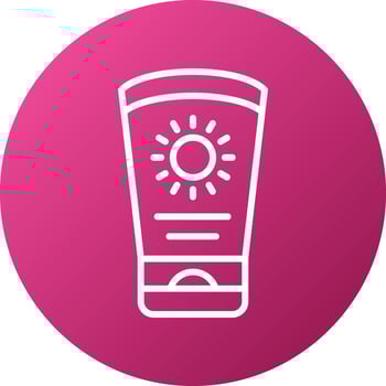 Sun Cream Icon Style vector