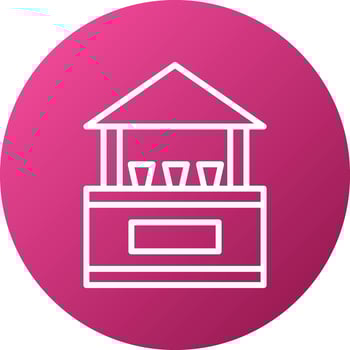 Drinks Stall Icon Style vector