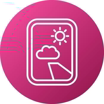 Plane Window Icon Style vector