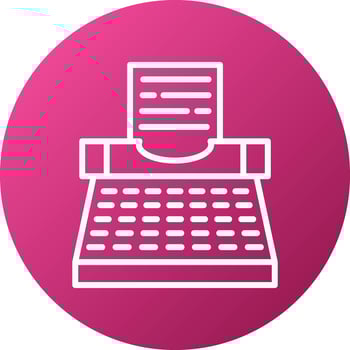Typewriter Icon Style vector