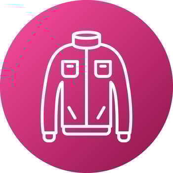 Winter Coat Icon Style vector