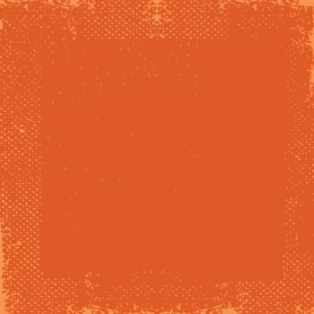 Abstract vector grunge background. Vector of grunge background with space for text. Dark orange grunge vintage old paper background