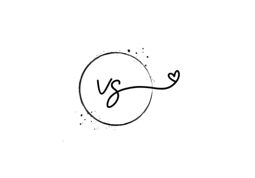 Letter VS Monogram design elements graceful template Gold Beauty Industry fashion logo cosmetics business natural vector
