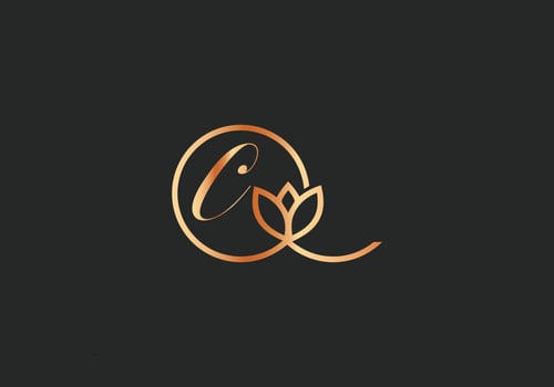 Letter C Monogram design elements graceful template Gold Beauty Industry fashion logo vector