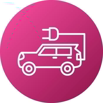 Electric Car Icon Style vector