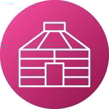 Yurt Icon Style vector