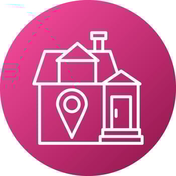 House Direction Icon Style vector