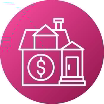 House Loan Icon Style vector